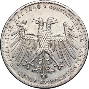 Germany, Frankfurt, 2 Gulden 1848, Johann von Oesterreich