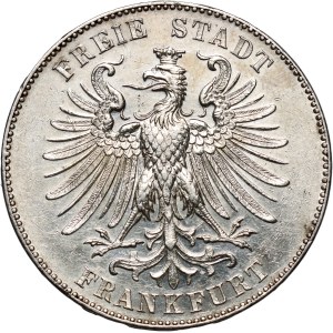 Germany, Frankfurt, Memorial Thaler 1859, 100th Anniversary of F. Schiller's Birthday