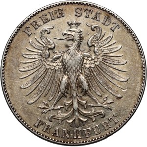 Germany, Frankfurt, Memorial Thaler 1859, 100th Anniversary of F. Schiller's Birthday