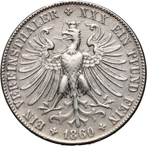 Germany, Frankfurt, Thaler 1860