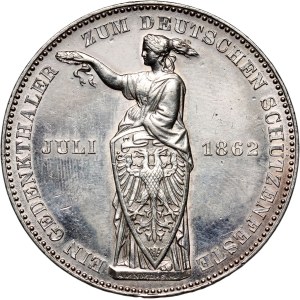Germany, Frankfurt, Thaler 1862, German Shooting Festival
