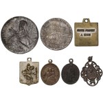 World, set of religious medallions, (7 pieces)