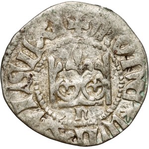 Władysław Jagiełło 1386-1434, półgrosz, Kraków, sygnatura N