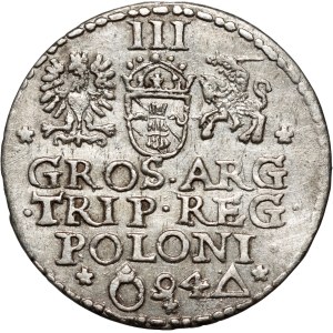 Sigismund III. Wasa, Dreiermünze von 1594, Malbork