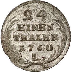 August III, 1/24 thaler (grosz) 1760 L/LDC, Leipzig