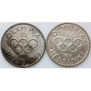 Finland, 500 Mark coin set 1952, Olympics, (2 pieces)
