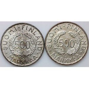 Finland, 500 Mark coin set 1952, Olympics, (2 pieces)
