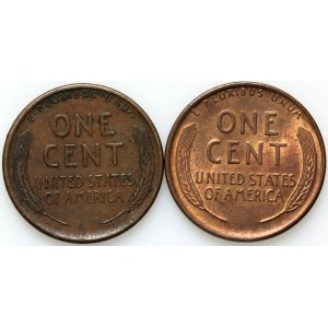 États-Unis d'Amérique, série de pièces de 1 cent de 1911 à 1916, Lincoln (2 pièces)