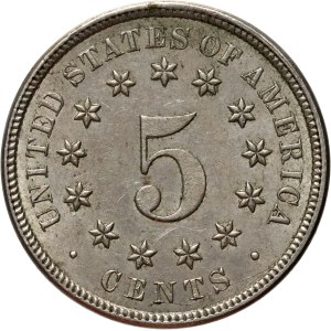 United States of America, 5 Cent 1876, Philadelphia, Shield Nickel