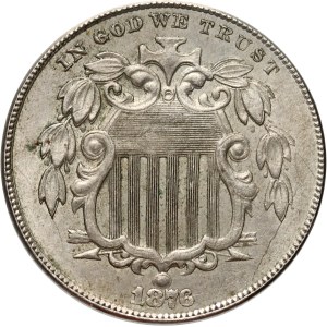 United States of America, 5 Cent 1876, Philadelphia, Shield Nickel