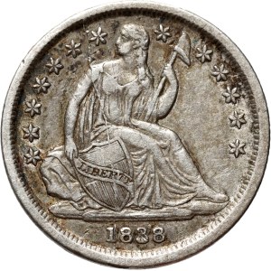 United States of America, 1 Dime 1838, Philadelphia, Seated Liberty