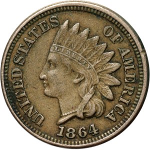 United States of America, Cent 1864, Indian Head