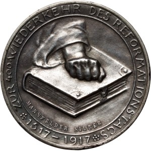 Germany, Mansfeld, Medal from 1917, Martin Luther, 400th anniversary of the Reformation
