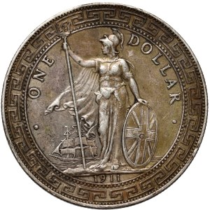 Great Britain, Victoria, Trade Dollar 1911 B, Bombay