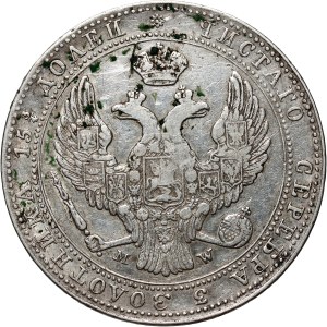 Russian Partition, Nicholas I, 3/4 ruble = 5 zlotych, 1837 MW, Warsaw