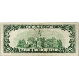 United States of America, Federal Reserve Note - New York, 100 dollars 1934