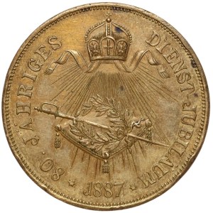 Deutschland, Preußen, Wilhelm I., Medaille von 1887, 80 Jahre Militärdienst des Kaisers 1807–1887