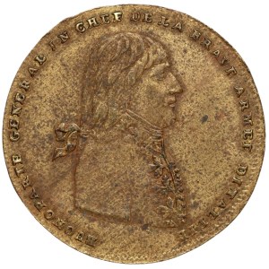 France, Napoleon Bonaparte, 1796 token commemorating the Italian campaign