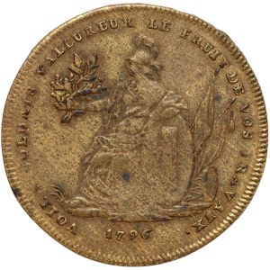 France, Napoleon Bonaparte, 1796 token commemorating the Italian campaign