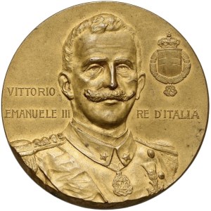 Italy, Victor Emmanuel III, medal from 1910, Association for the Promotion of Industry and Commerce