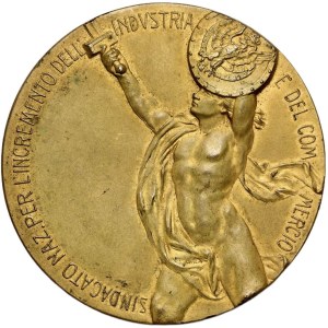 Italy, Victor Emmanuel III, medal from 1910, Association for the Promotion of Industry and Commerce