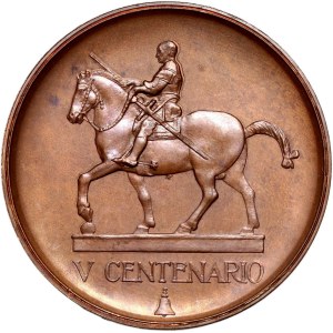 Italy, medal from 1966, 500th anniversary of the death of the sculptor Donatello