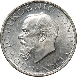 Deutschland, Bayern, Ludwig III., 5 Mark 1914 D, München