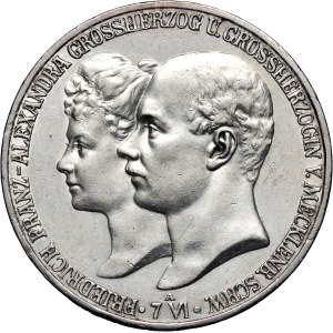 Germany, Mecklenburg-Schwerin, 5 Mark 1904 A, Berlin, Wedding of Prince Frederick Francis IV