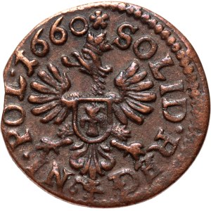 John II Casimir, szeląg (boratynka), 1660 TLB, Kraków