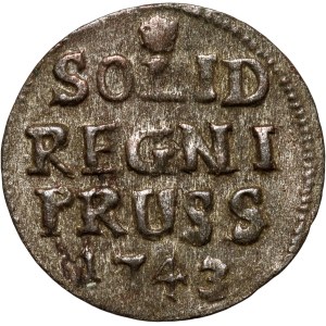 Germany, Prussia, Frederick II, Schilling 1743 CS, Königsberg