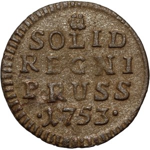 Germany, Prussia, Frederick II, shilling 1753 E, Königsberg