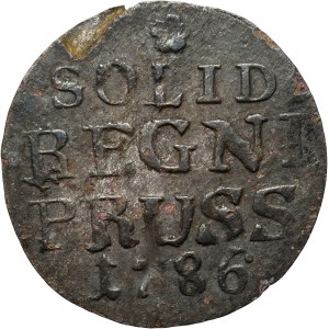 Germania, Prussia, Federico II, scellino 1786 E, Königsberg