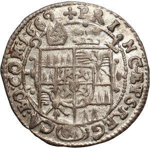 Bohemia, Olomouc, Charles II of Liechtenstein-Kastelkorn, 3 Kreuzer 1669