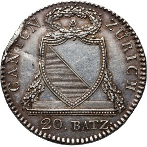 Switzerland, Zurich, 20 Batzen 1813