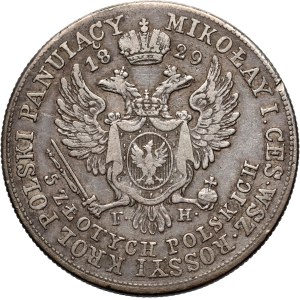 Kongresskönigreich, Nikolaus I., 5 polnische Złoty 1829 FH, Warschau