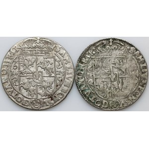 Sigismund III Vasa, set of orts from 1623–1624 (2 pieces)