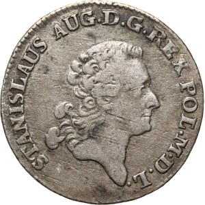 Stanisław August Poniatowski, złotówka (4 grosze) 1777 EB, Warszawa