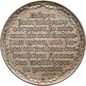 Deutschland, Medaille aus dem Jahr 1935, Zum Gedenken an die Einführung der allgemeinen Wehrpflicht