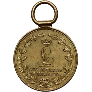 Deutschland, Hessen-Darmstadt, Medaille aus dem Jahr 1840, Für Felddienst