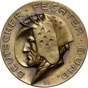 Germany, Dresden, Medal from 1923, Federal Fencing Tournament Dresden