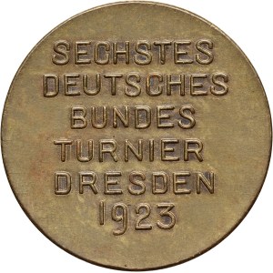 Germany, Dresden, Medal from 1923, Federal Fencing Tournament Dresden