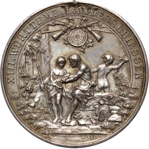 Germany, Württemberg, shooting medal from 1891, 13th Shooting Competition in Reutlingen