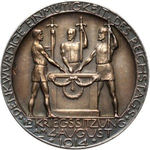 Germany, medal from 1914, War Session of the Reichstag