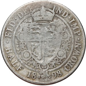 Velká Británie, Viktorie, 1/2 koruny 1898, Londýn
