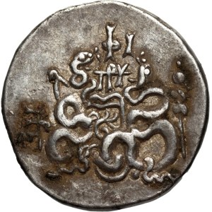 Greece, Mysia, Pergamon, 133-67 BC, Cystophoric Tetradrachm, ΦI