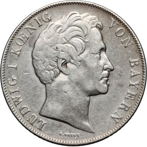 Germany, Bavaria, Ludwig I, 2 Gulden 1847, Munich