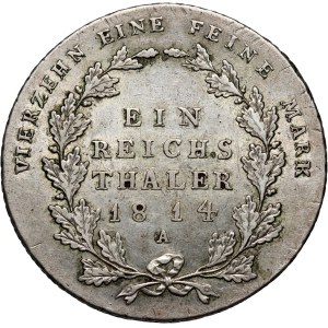 Deutschland, Preußen, Friedrich Wilhelm III., Taler 1814 A, Berlin