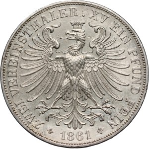 Germany, Frankfurt, 2 Thaler 1861