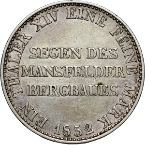 Deutschland, Preußen, Friedrich Wilhelm IV., Bergbau-Taler 1852 A, Berlin
