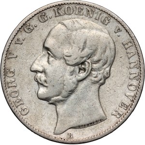 Germania, Hannover, Giorgio V, tallero 1857 B